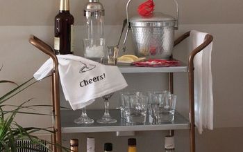 How I Created a Vintage Inspired Bar Cart