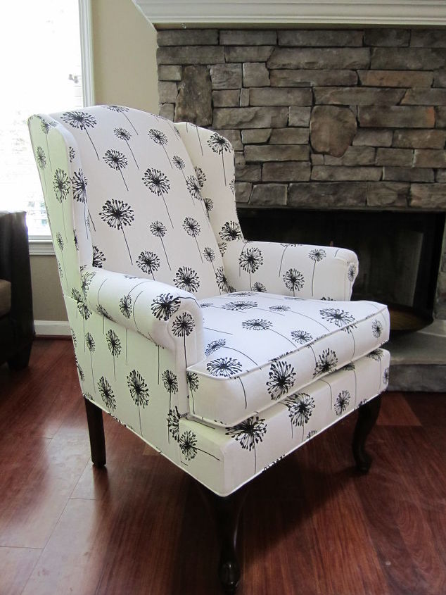 chair redesign, painted furniture, reupholster