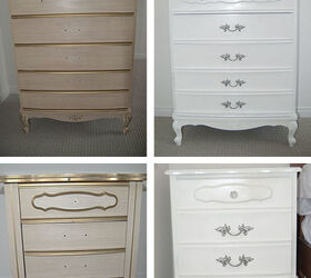 update french provincal dresser set, painted furniture, Before and After