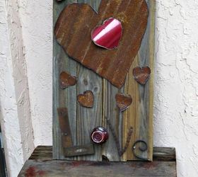 reclaimed fence board sign of love, crafts, repurposing upcycling, seasonal holiday decor, valentines day ideas, Completed sign