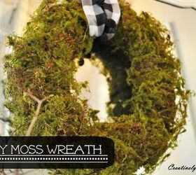 diy moss wreath a cure for the winter blues, crafts, home decor, wreaths