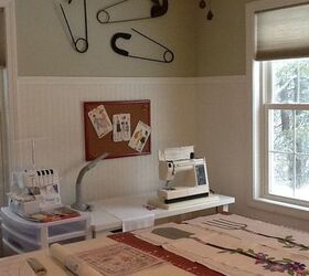new craft room, craft rooms, home decor, storage ideas, Sewing area