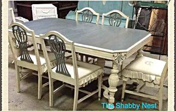 Dining room set Chalk/Milk paint redo