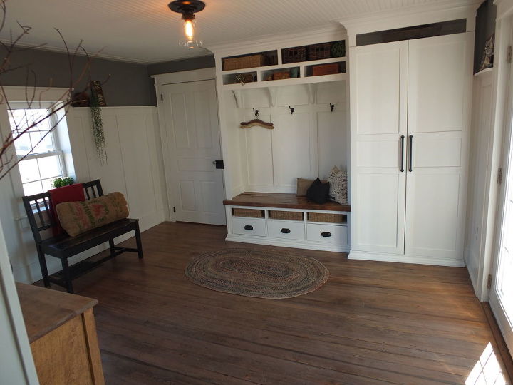 1854 farmhouse summer kitchen transformed into a beautiful mudroom, diy, home decor, how to, laundry rooms, After