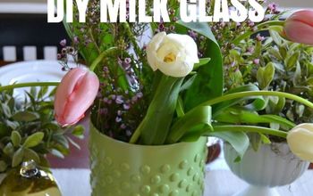 Vaso de leche moderno DIY. Proyecto primaveral fácil y rápido.