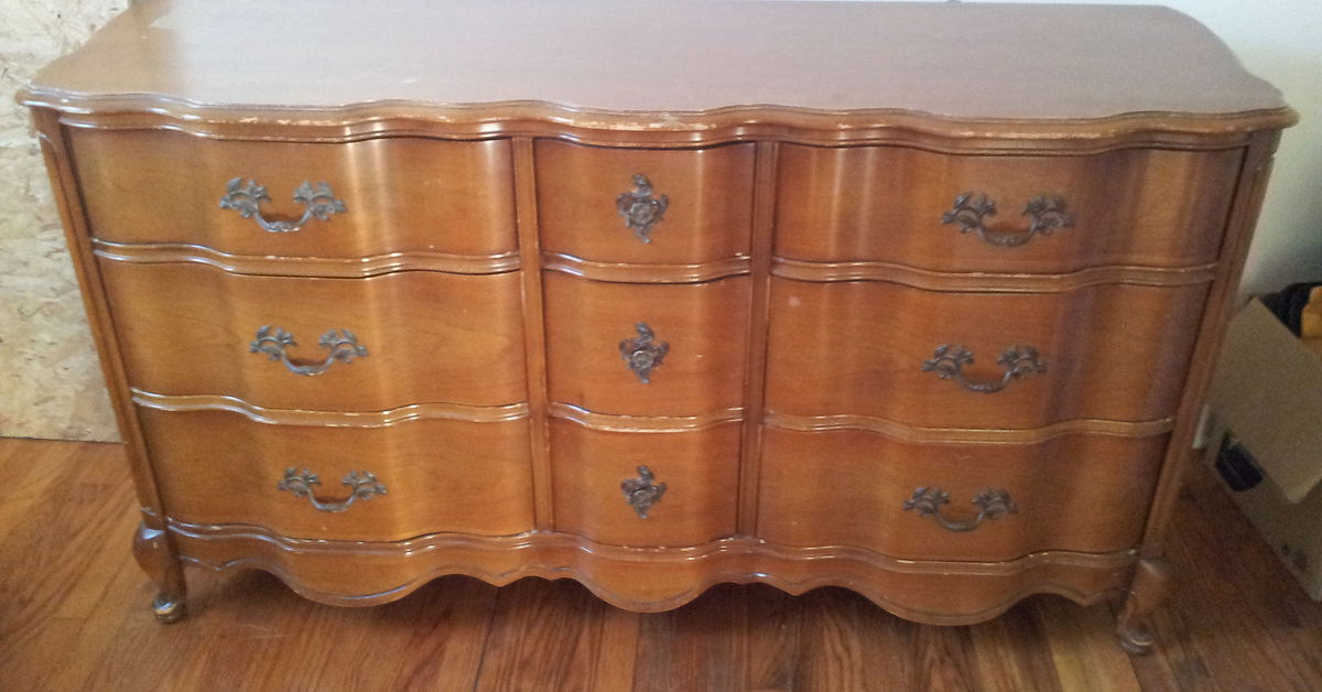 Gorgeous Before And After Refinished Dresser Hometalk