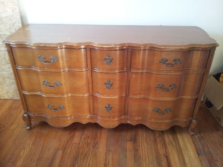 gorgeous before and after refinished dresser, chalk paint, painted furniture