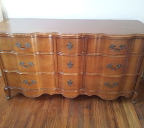 gorgeous before and after refinished dresser