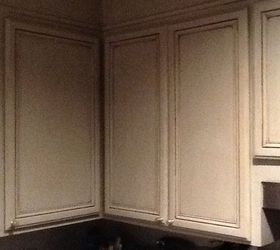 q reprinting kitchen cabinets, kitchen cabinets, kitchen design, painting, Paint goes up to false headers
