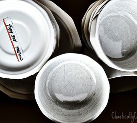 removing scratches from white dishes, cleaning tips, repurposing upcycling, White thrifted dishes with black scratches