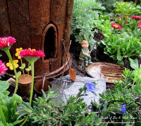 a fire pit fairy garden two versions choose your favorite, crafts, gardening, repurposing upcycling