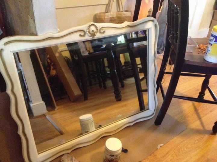 mirror mirror on the wall, bathroom ideas, crafts, repurposing upcycling, Before