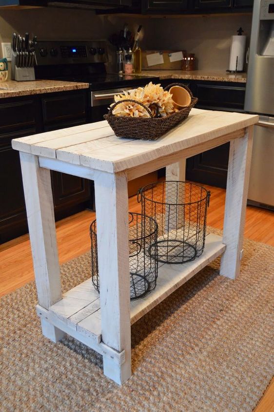 rustic reclaimed wood kitchen island table, kitchen design, kitchen island, outdoor furniture, painted furniture, repurposing upcycling, rustic furniture, woodworking projects