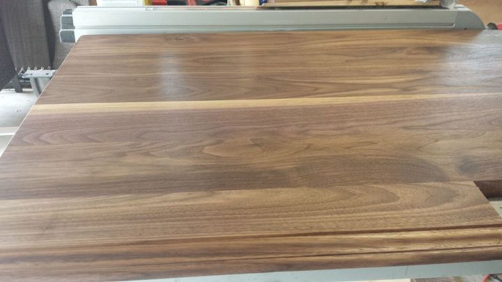 Diy Walnut Kitchen Countertop Hometalk Homemade Walnut Kitchen Countertop Countertops Diy How To Design Woodworking