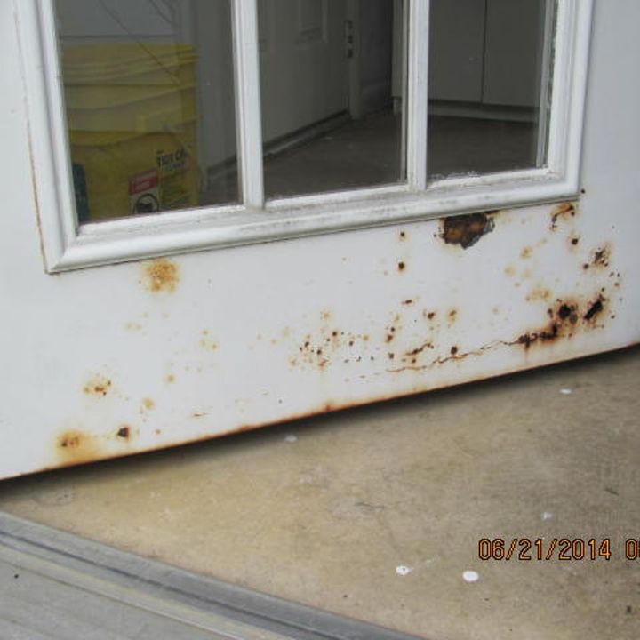 metal storm door rust gone, cleaning tips, doors, home maintenance repairs, painting