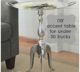 DIY Metal Accent Table