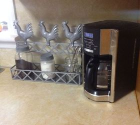 file holder turned cute little coffee station, cleaning tips, kitchen design, repurposing upcycling