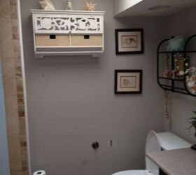 bathroom wall makeover from pallets, bathroom ideas, pallet, repurposing upcycling, small bathroom ideas, wall decor