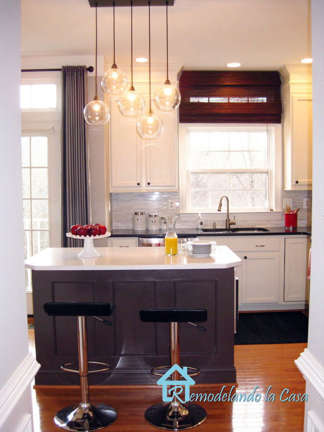 diy kitchen renovation, home decor, kitchen backsplash, kitchen design, kitchen island, painting