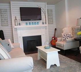garage converted to a family room, garage doors, garages, home decor, living room ideas