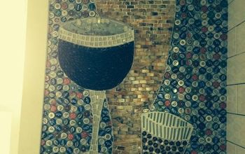 Beer bottle cap wall & floor