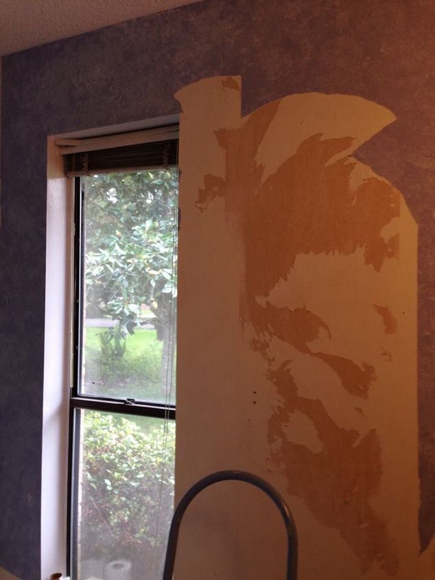 calling all wallpaper removal experts need your best tips, Under 3 layers of wallpaper