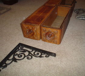 repurposing antique sewing machine drawers