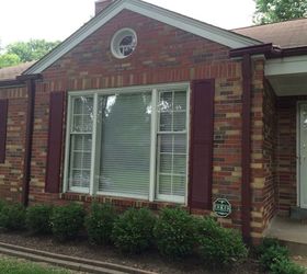 should we paint our exterior brick ranch, We are thinking of trimming out shutters door and circle with a khaki olive color and black details house numbers lantern etc