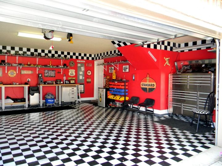 garage, entertainment rec rooms, garages, home decor, My husbands garage area We needed a proper space to park our 57 Chevy truck