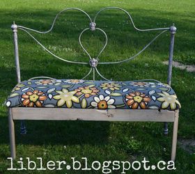 bench bedframe upcycle build, painted furniture