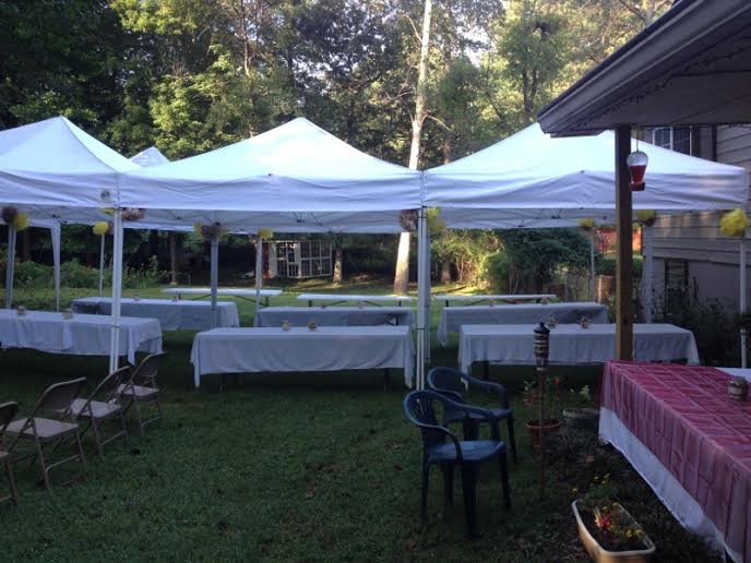 Wedding In My Backyard On A Budget Hometalk Backyard Ideas Wedding Decor Budget Home Outdoor Living