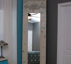 diy trumeau floor mirror, crafts, hardwood floors, home decor, Finished DIY Trumeau Floor Mirror