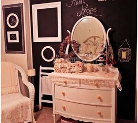 favorite room in the house, doors, home decor, painted furniture, Chalk Board wall with white frame accents