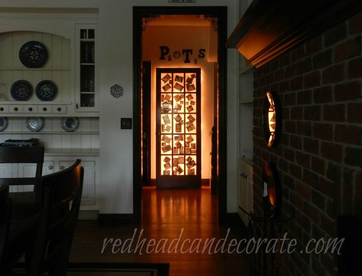 my illuminated photo door, crafts, doors, foyer