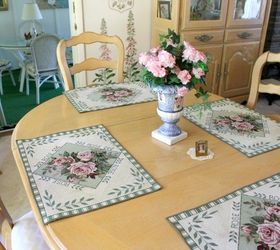 stenciled dining room chair makeover, painted furniture, reupholster