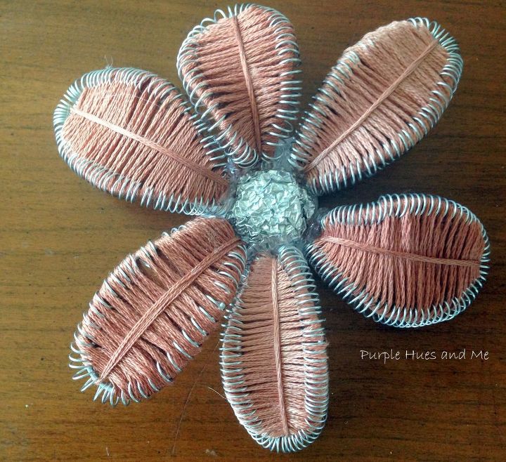 wire and floss flowers, crafts, how to