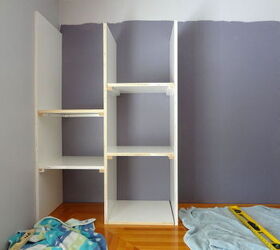 new diy open shelving for a home office, diy, home office, shelving ideas, woodworking projects