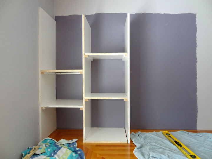 new diy open shelving for a home office, diy, home office, shelving ideas, woodworking projects