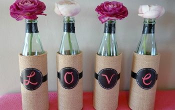 DIY Wine Bottles Vases - Upcycle and Re-use!