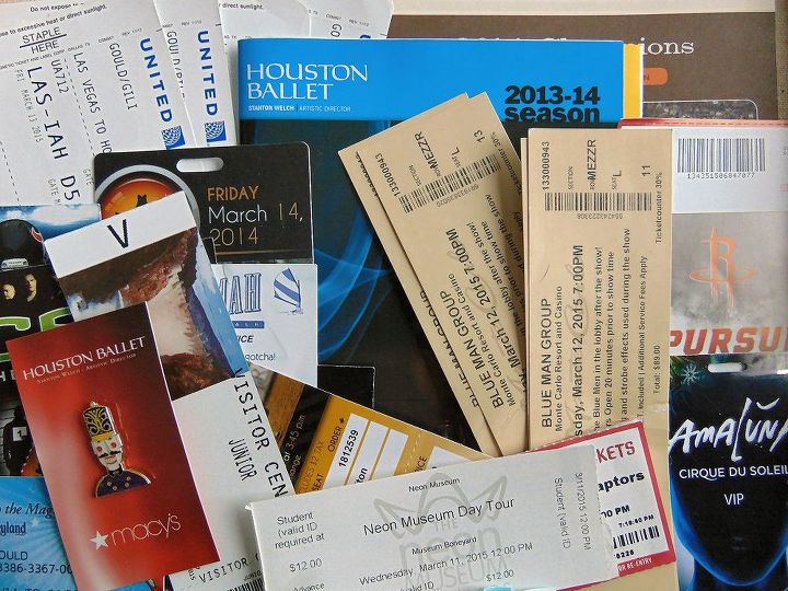 preserving memories tickets programs and other paper memorabilia, crafts, wall decor
