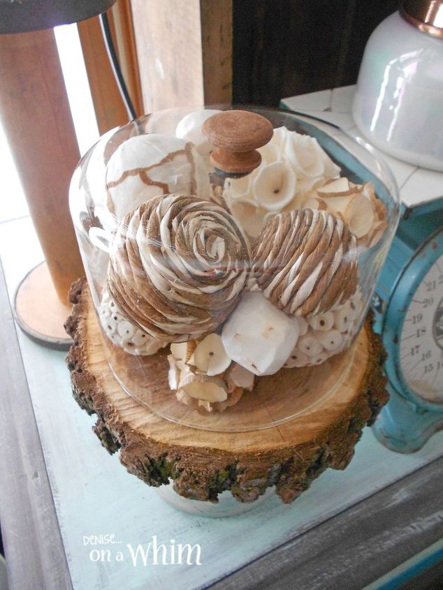 not just a cheese dome anymore, home decor, repurposing upcycling