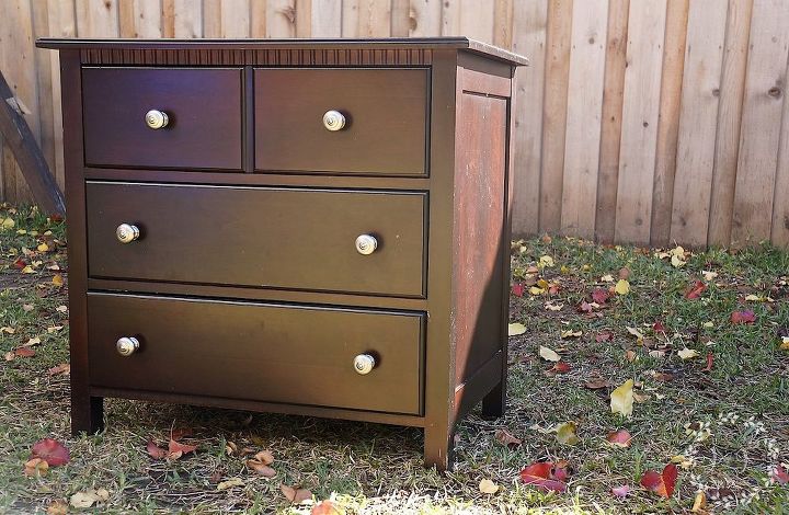 standard nightstand gets glam makeover with metallic paint, chalk paint, painted furniture