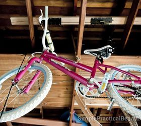 how to install a bicycle lift, diy, garages, how to, storage ideas, woodworking projects