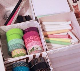 diy easy office drawer organizers, crafts, home office, how to, organizing