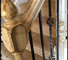 refinishing staircase banisters a complete makeover, home improvement, stairs