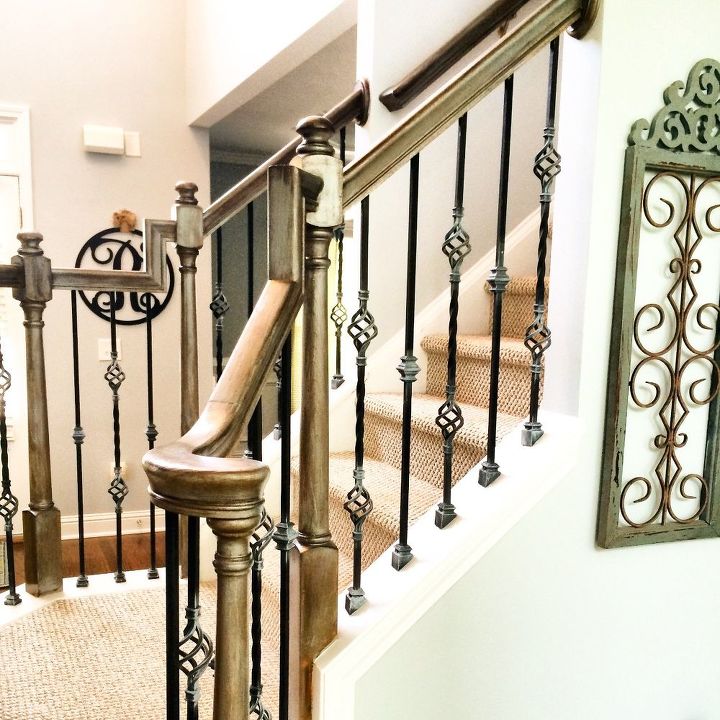 refinishing staircase banisters a complete makeover, home improvement, stairs