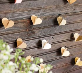 diy 3d paper heart garland tutorial, crafts, how to, seasonal holiday decor, valentines day ideas