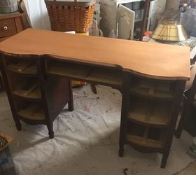 she walks in beauty like the night classic me edgy desk, chalk paint, painted furniture