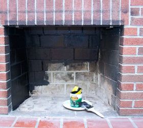 Painting Our Red Brick Fireplace White Hometalk