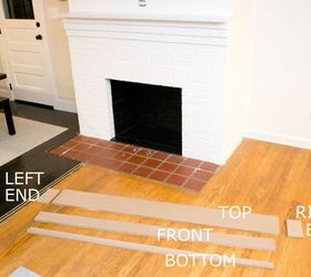 painting our red brick fireplace white, diy, fireplaces mantels, living room ideas, painting